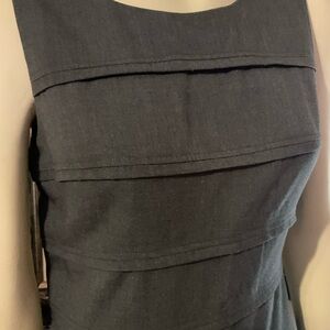 Elegant Gray Sleeveless Dress